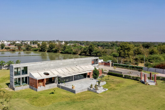 Exposed Concrete Construction in Ahmedabad by Rajiv Builders.